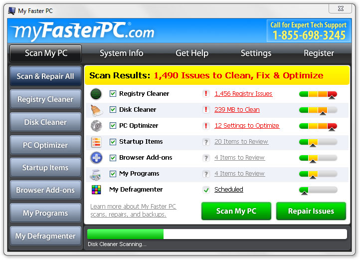 Clean up your computer, optimize settings, and speed up your PC.