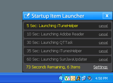 Startup Item Launcher